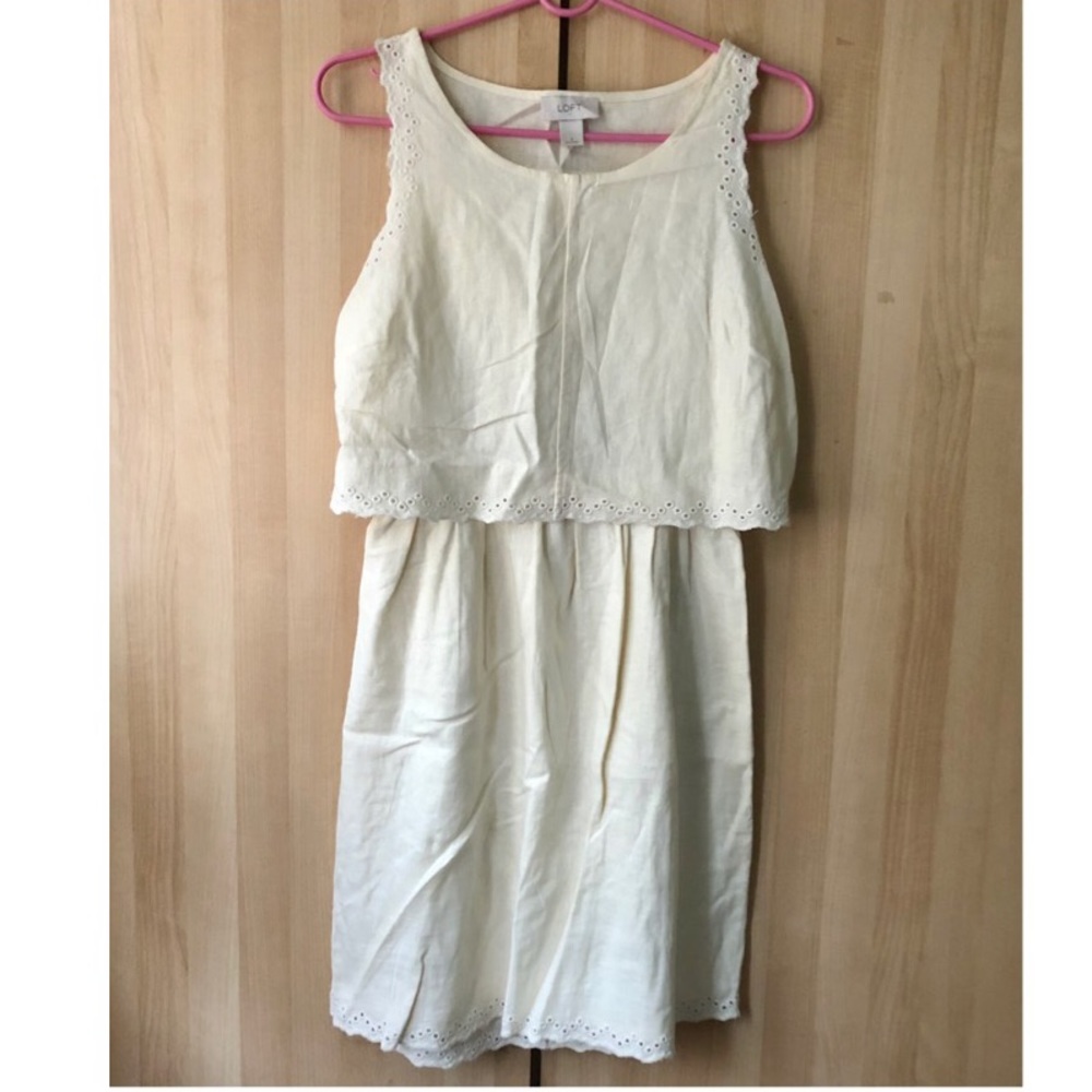 ann taylor loft casual dresses | | Loft Eyelet Lace Cotton Dress Dresses sale Color:Pastels size-moyen-medium Dress OF The Week